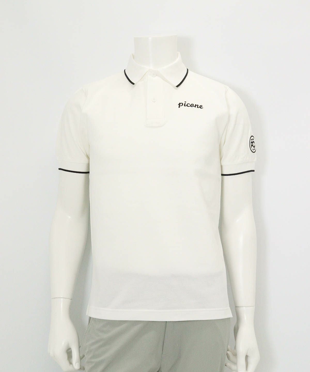 【メンズ】コットン100％カノコポロシャツ（ホワイト）