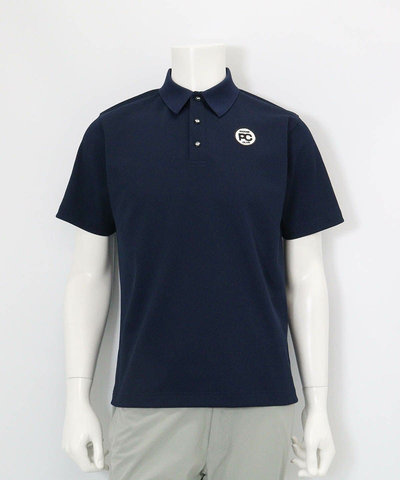 【メンズ】ポイントワッペンUV速乾ポロシャツ（ネイビー）