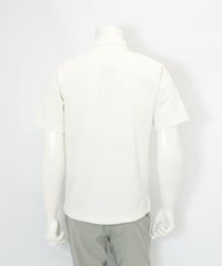 【メンズ】ポイントワッペンUV速乾ポロシャツ後（ホワイト）