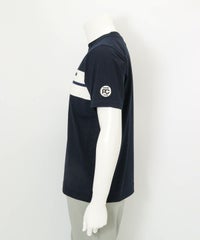 【メンズ】フロントライン冷感プルオーバー横（ネイビー）