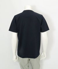 【メンズ】フロントライン冷感プルオーバー後（ネイビー）