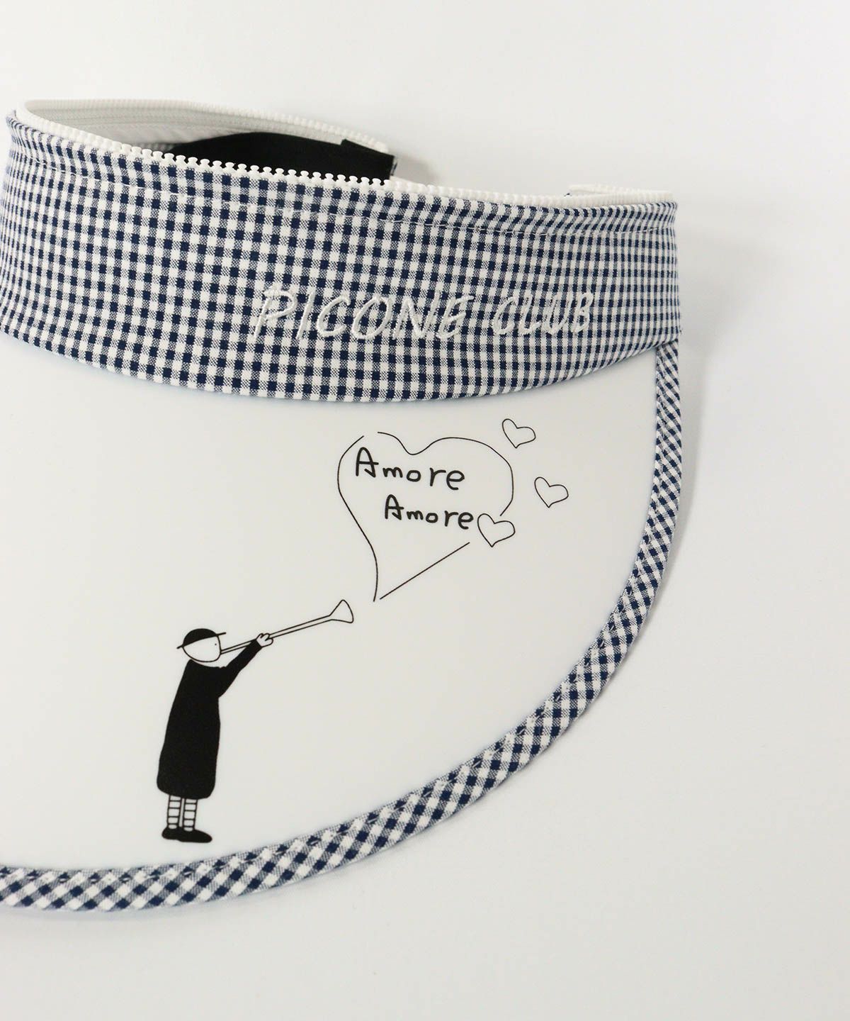 ツバデザイン部分（ホワイト）