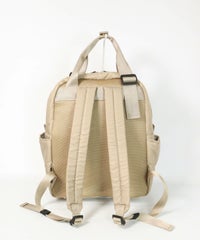 中わたリュック背面（ベージュ）