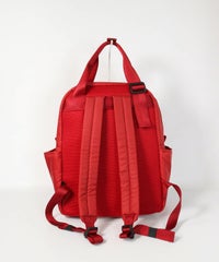 中わたリュック背面（レッド）