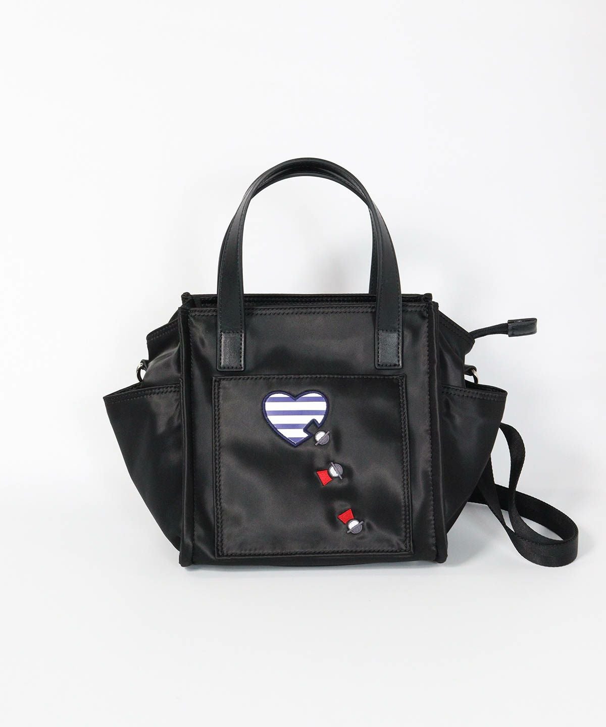 スクエアショルダーバッグ（ブラック）