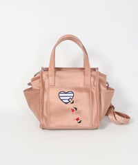 スクエアショルダーバッグ（ピンク）