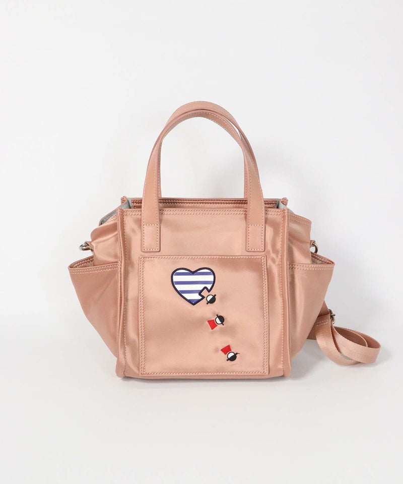 スクエアショルダーバッグ（ピンク）