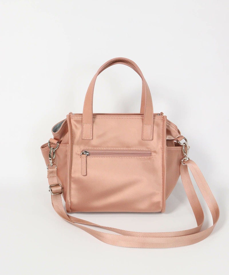 スクエアショルダーバッグ後（ピンク）