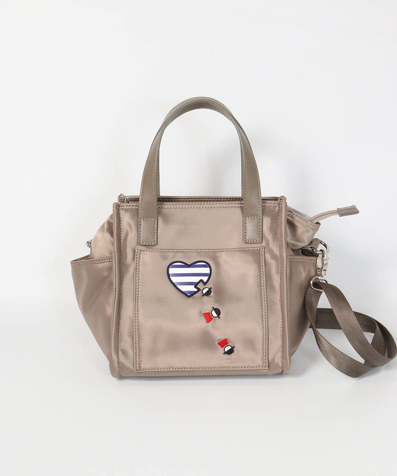 スクエアショルダーバッグ（グレー）