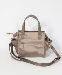 スクエアショルダーバッグ後（グレー）