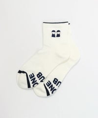 ピコ刺繍ショートソックス（ホワイト）