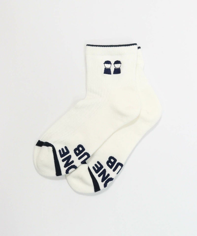 ピコ刺繍ショートソックス（ホワイト）