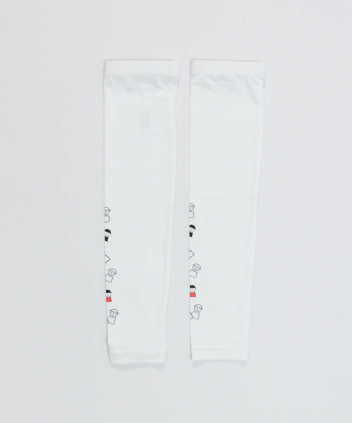 ピコ柄UV冷感アームカバー（ホワイト）