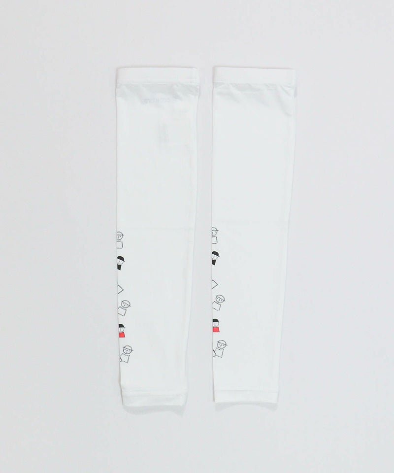 ピコ柄UV冷感アームカバー（ホワイト）