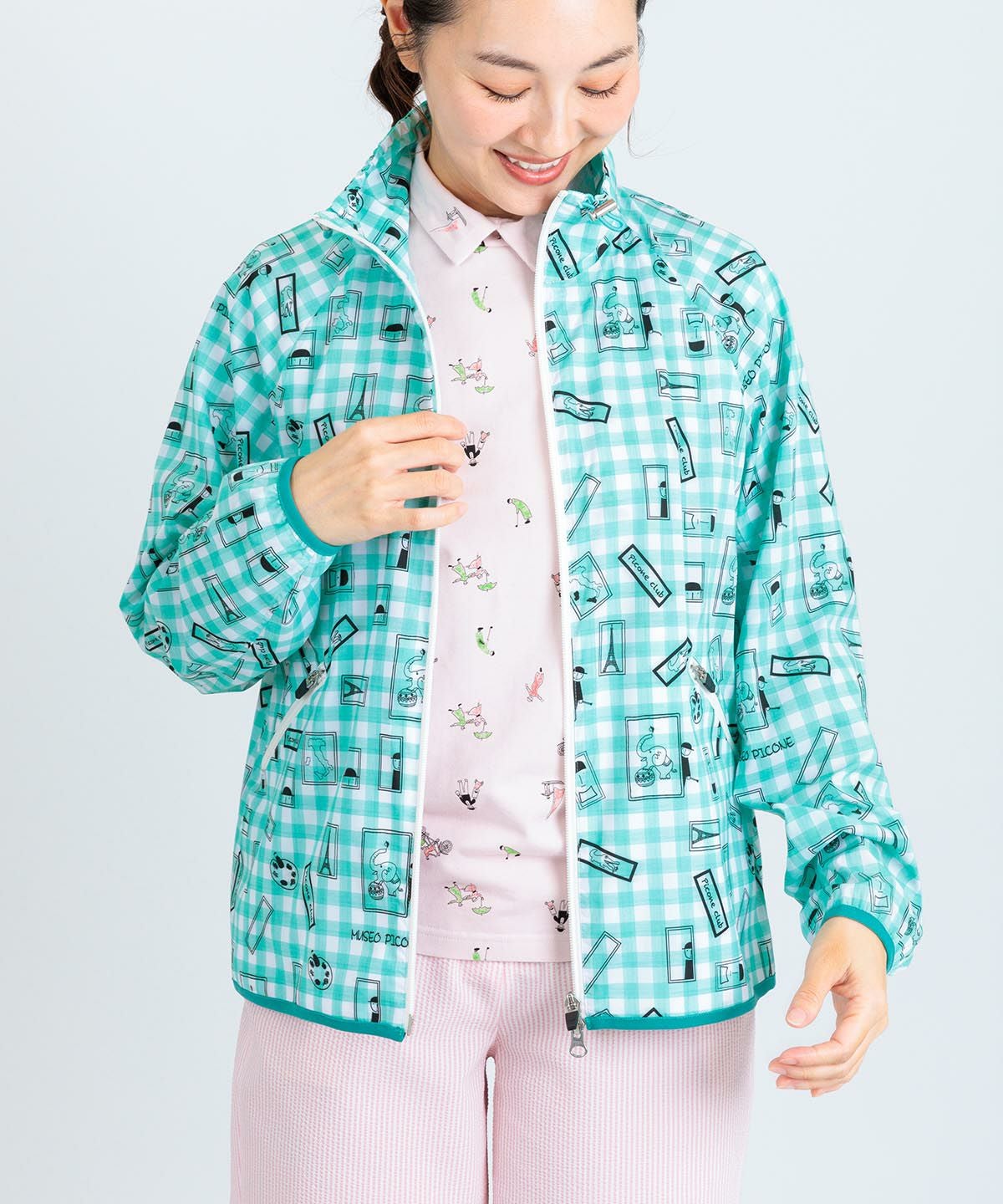 モデル着用画像（グリーン）