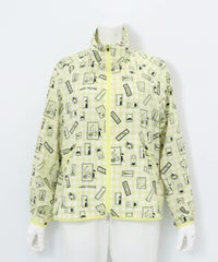 ギンガム総柄撥水ブルゾン（イエロー）