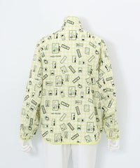 ギンガム総柄撥水ブルゾン後（イエロー）