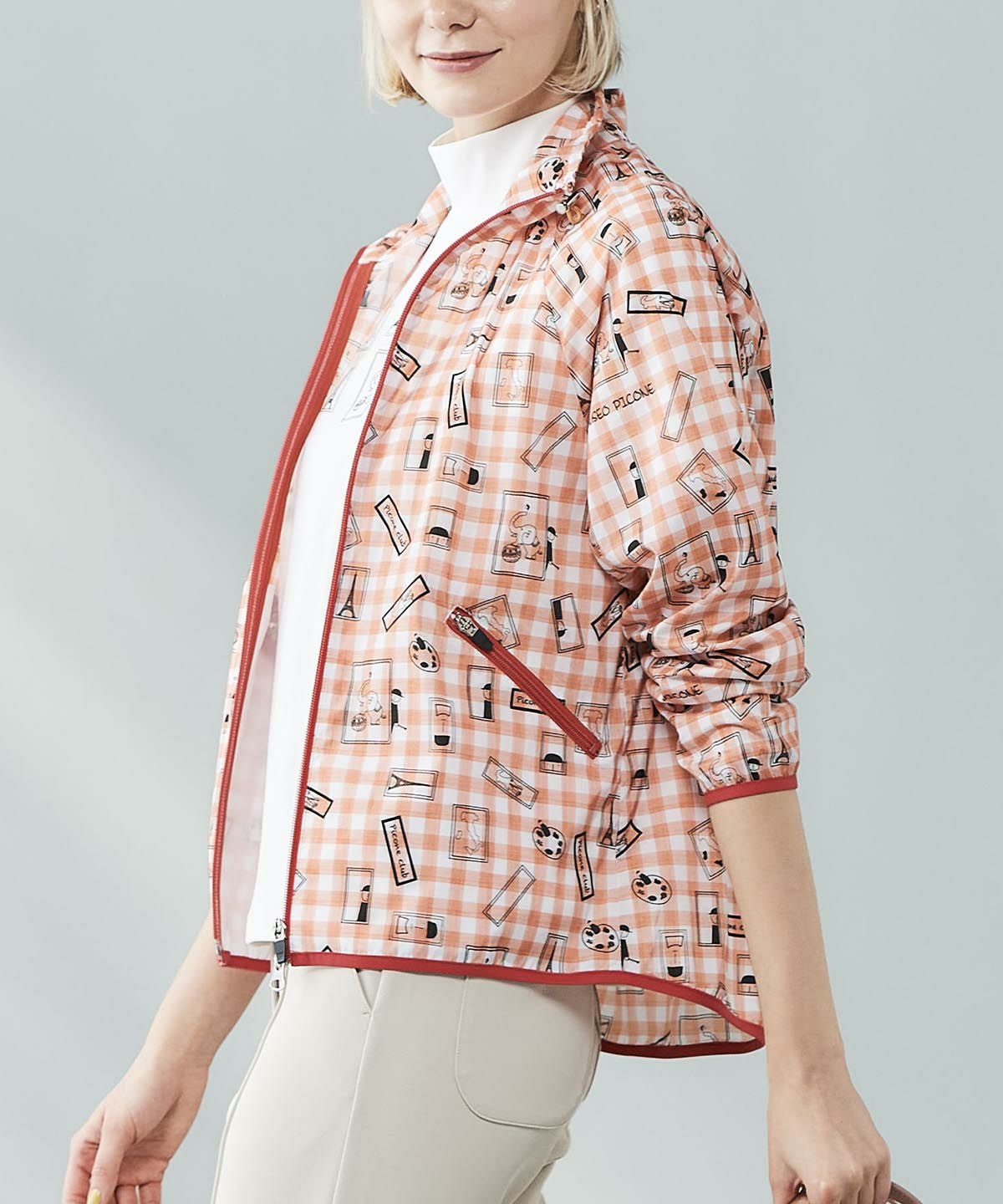 モデル着用画像（オレンジ）