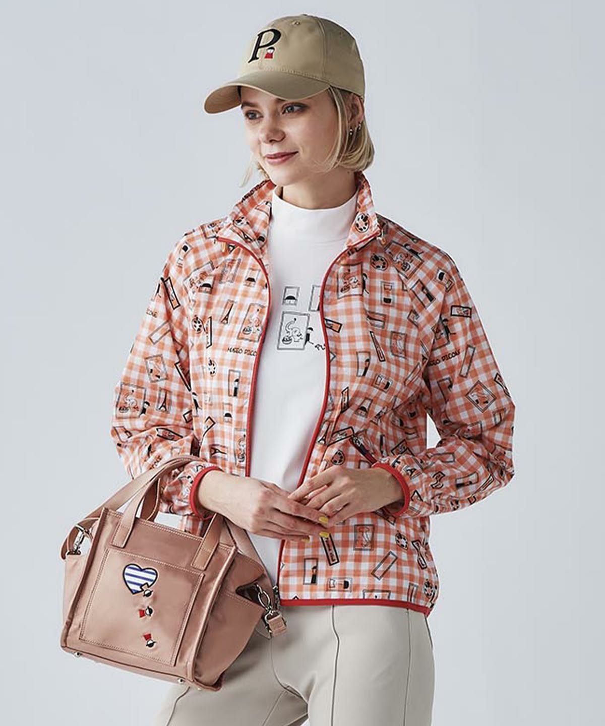 モデル着用画像（オレンジ）