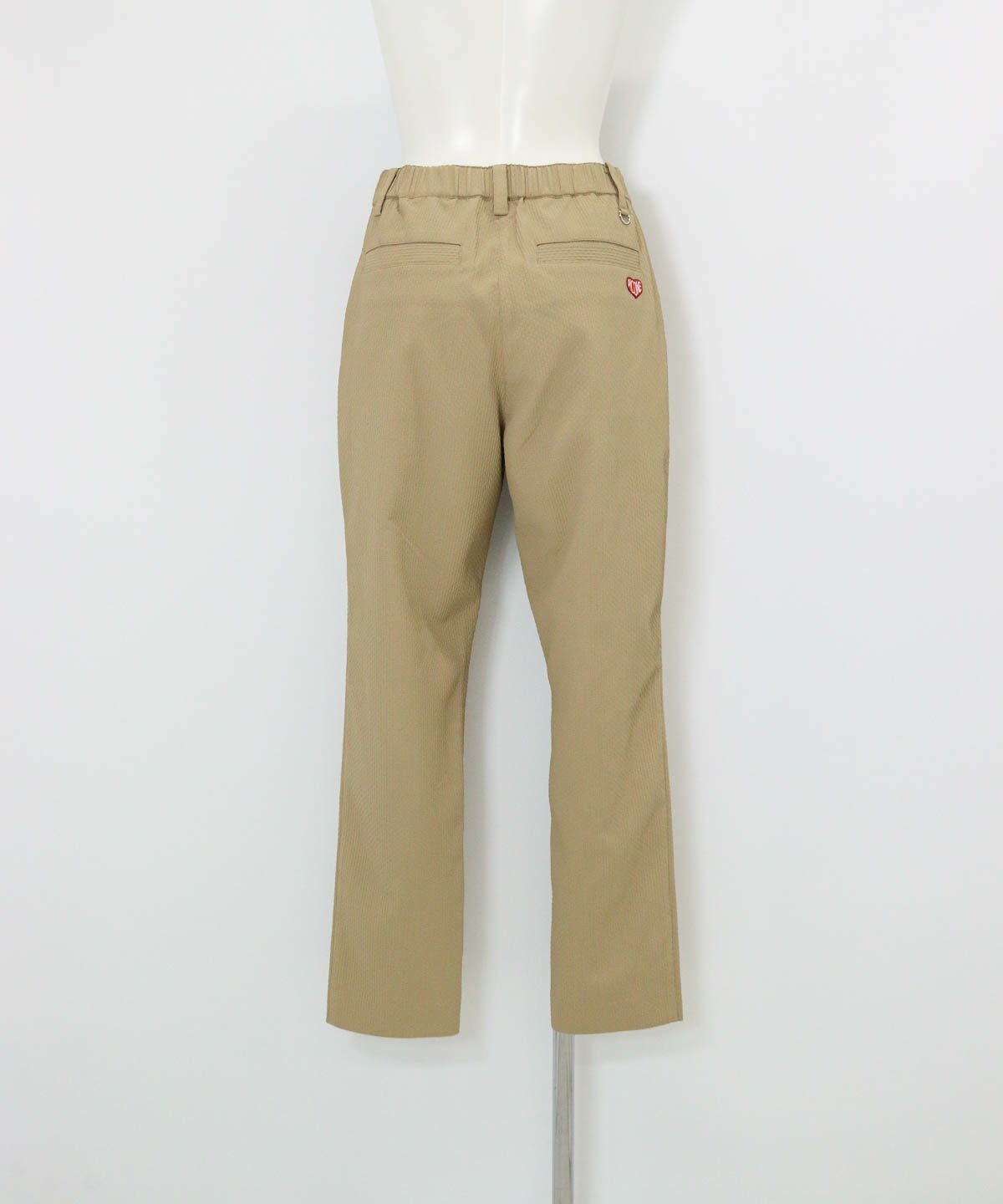 UV速乾サッカー調パンツ後（キャメル）