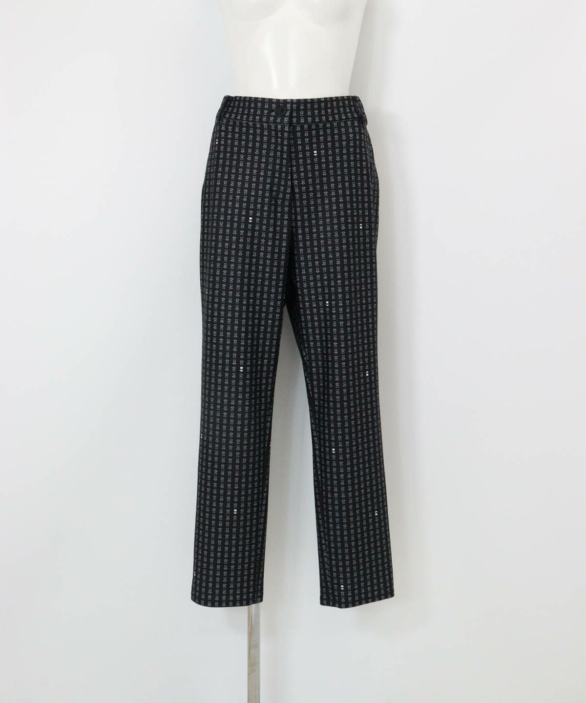 総柄プリントUV冷感パンツ（ブラック）