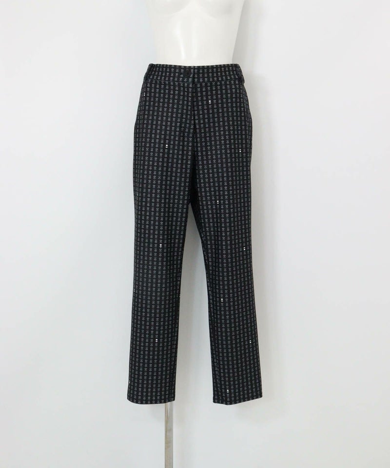 総柄プリントUV冷感パンツ（ブラック）