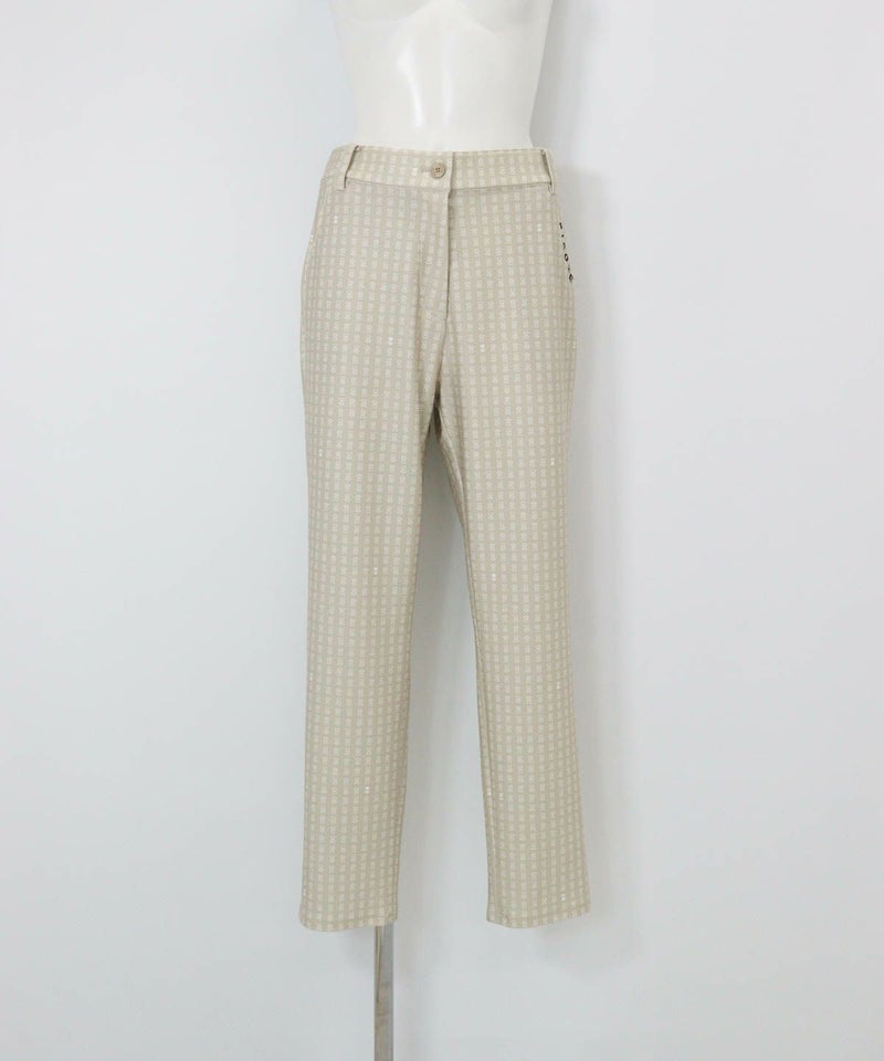 総柄プリントUV冷感パンツ（ベージュ）