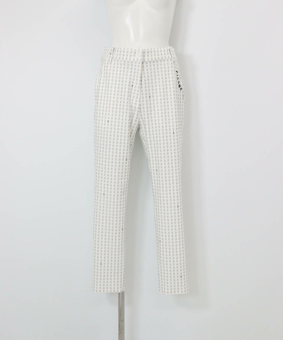 総柄プリントUV冷感パンツ（ホワイト）