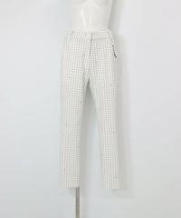 総柄プリントUV冷感パンツ（ホワイト）