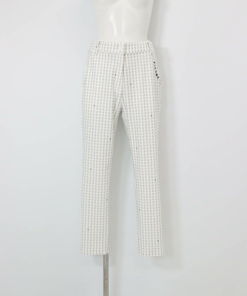 総柄プリントUV冷感パンツ（ホワイト）