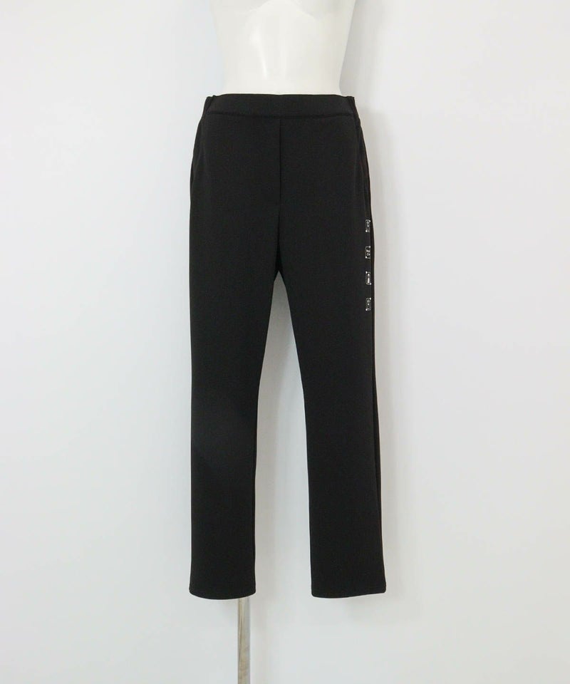 UV冷感ベーシックテーパードパンツ（ブラック）