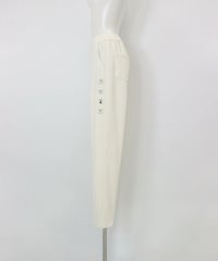 UV冷感ベーシックテーパードパンツ横（ホワイト）