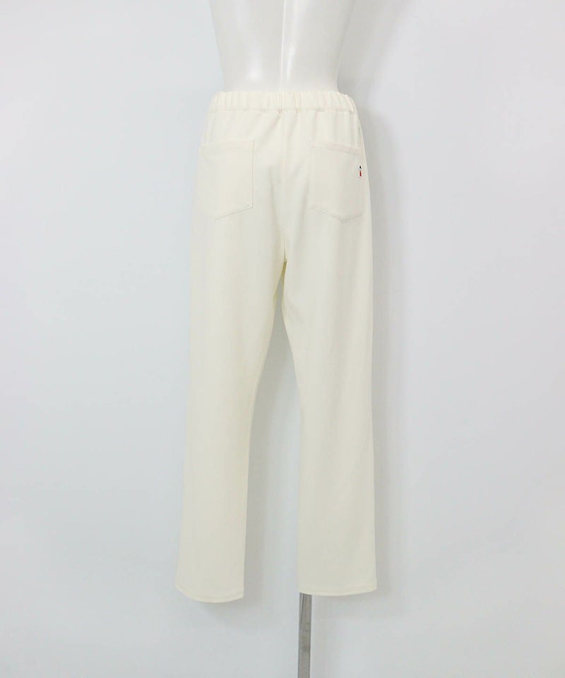 UV冷感ベーシックテーパードパンツ後（ホワイト）