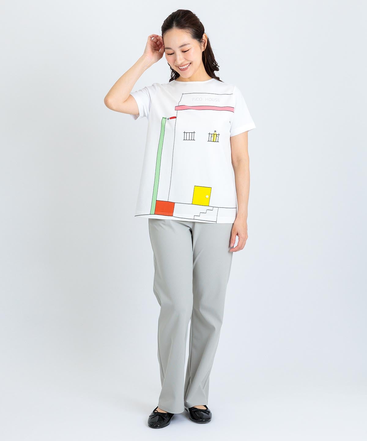 モデル着用画像（ベージュ）