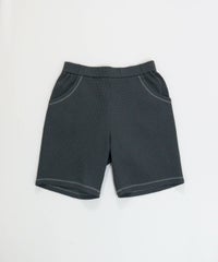 ワッフル地UVハーフパンツ（グレー）