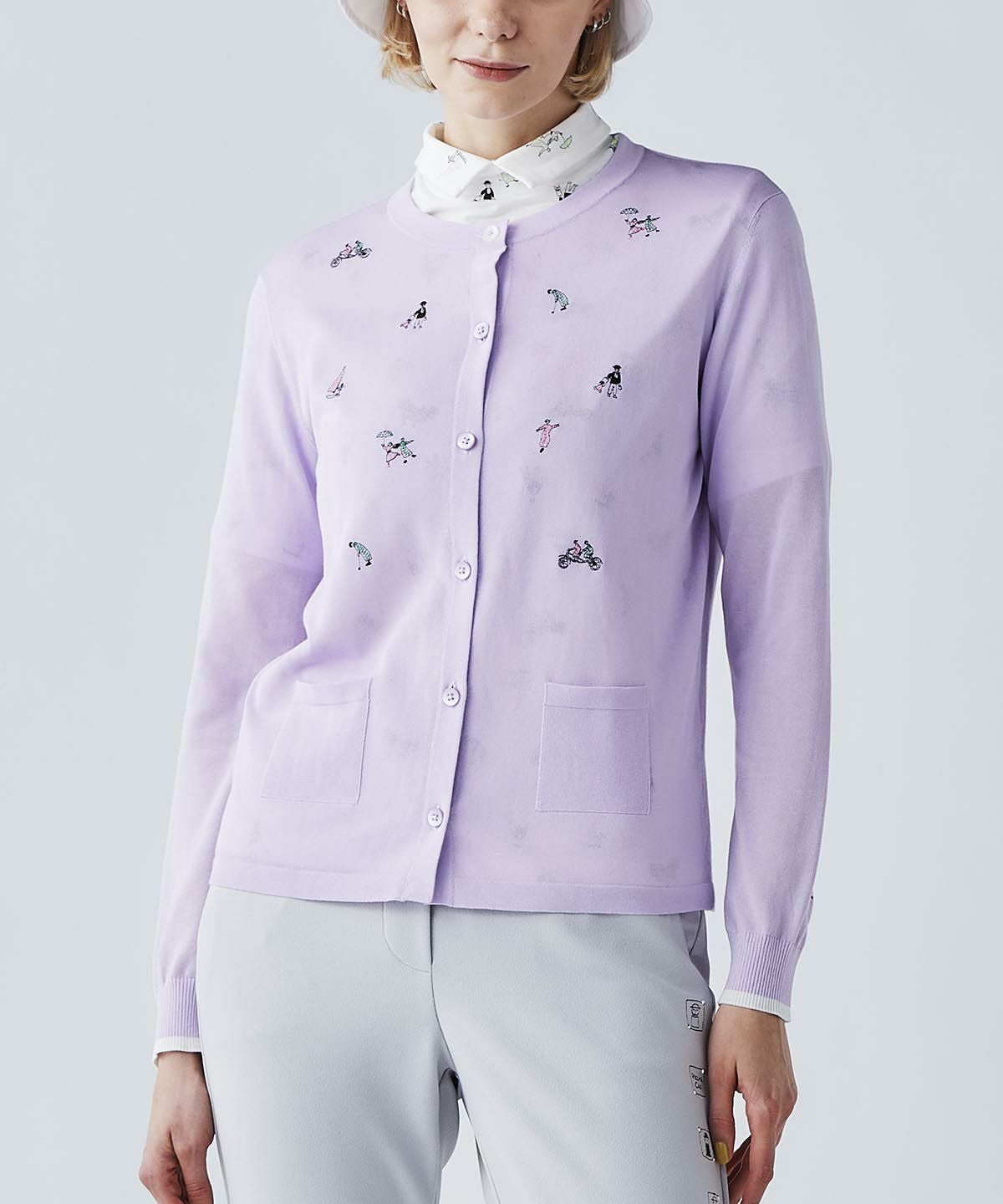 モデル着用画像（ライトパープル）