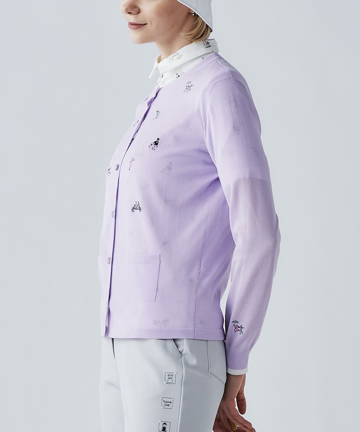 モデル着用画像（ライトパープル）