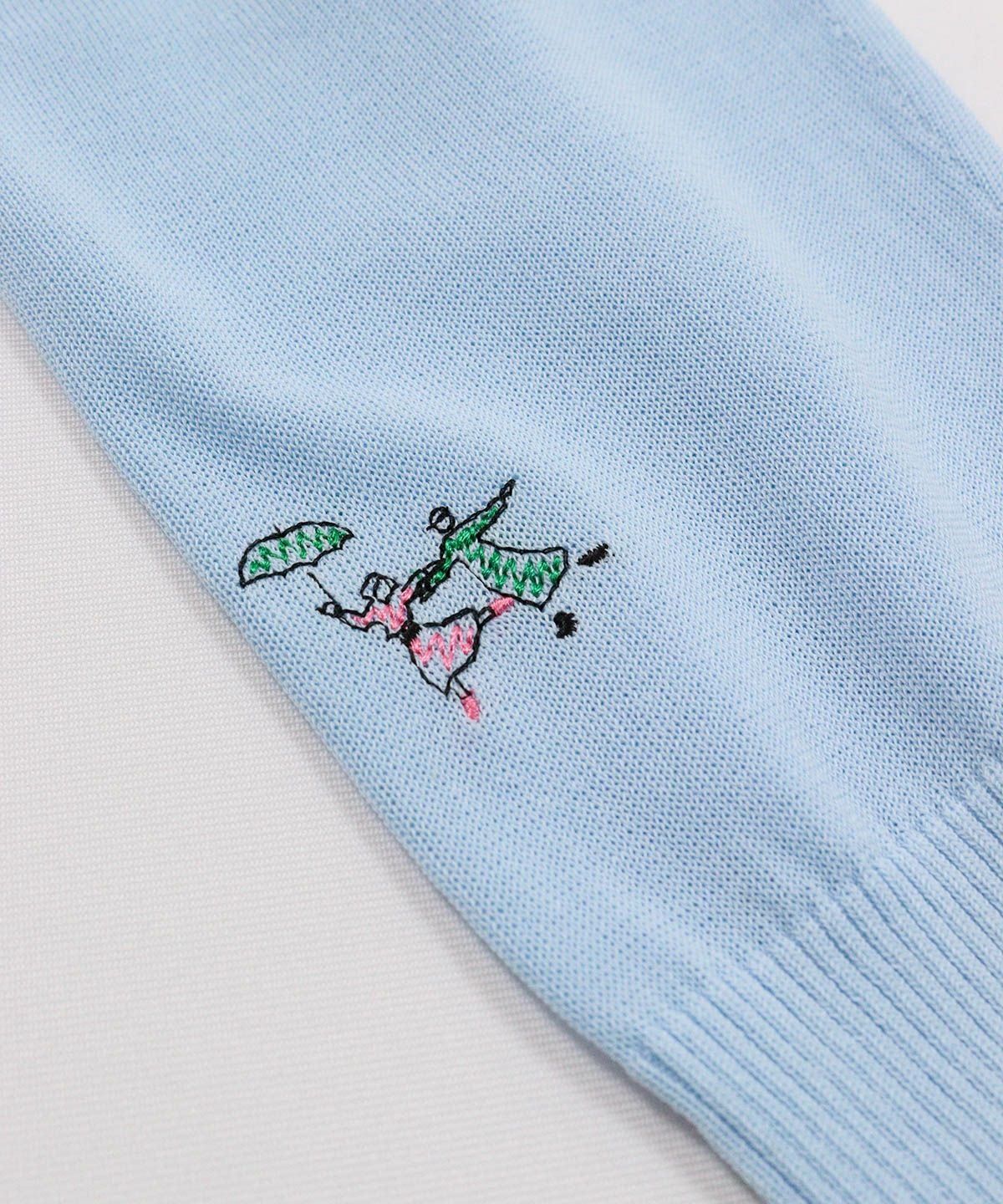 袖デザイン部分（ライトブルー）