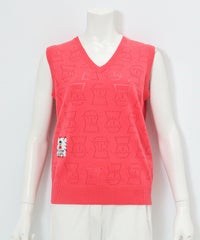 ドットピコVネックベスト（ピンク）