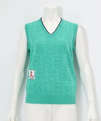 ドットピコVネックベスト（グリーン）