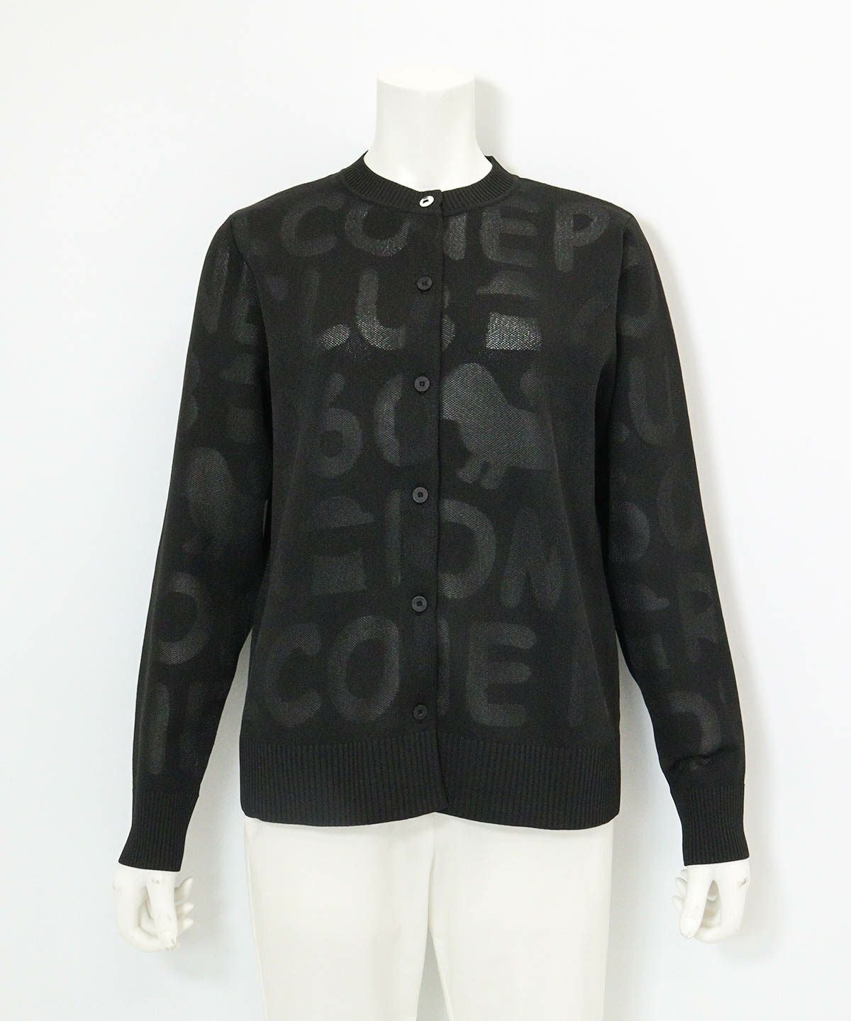 シアー柄カーディガン（ブラック）