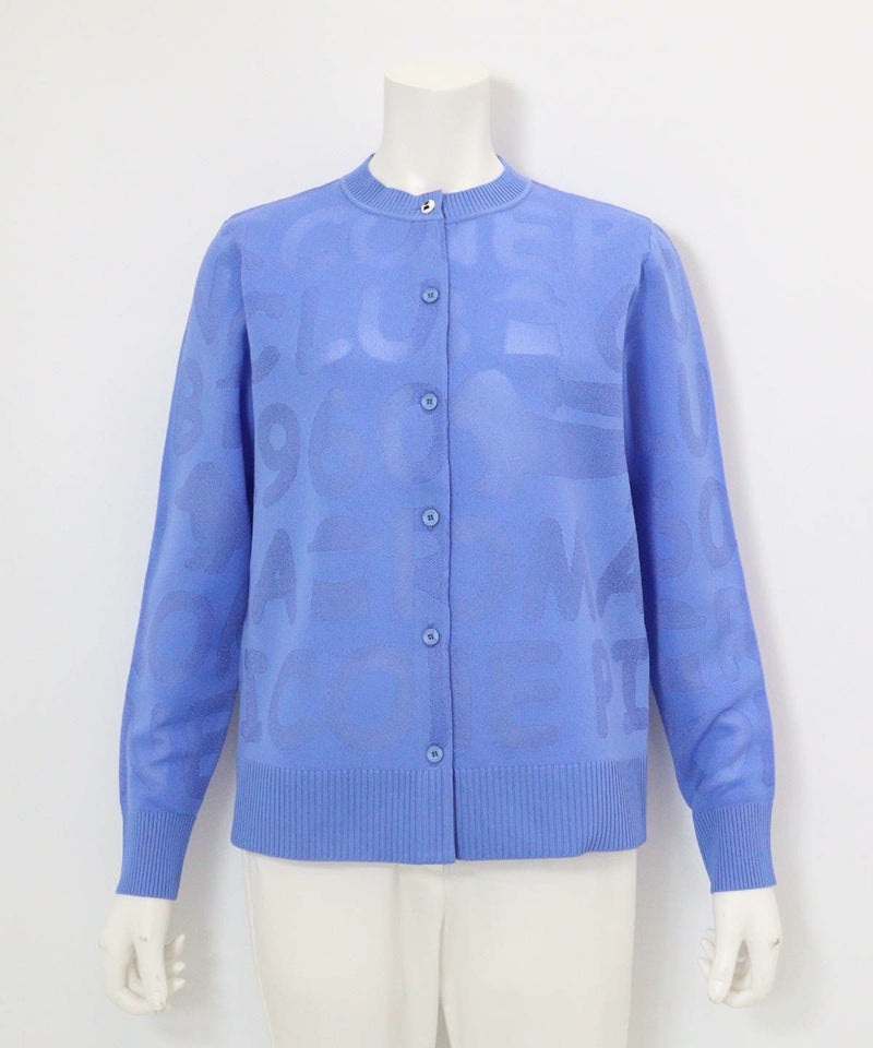 シアー柄カーディガン（ブルー）