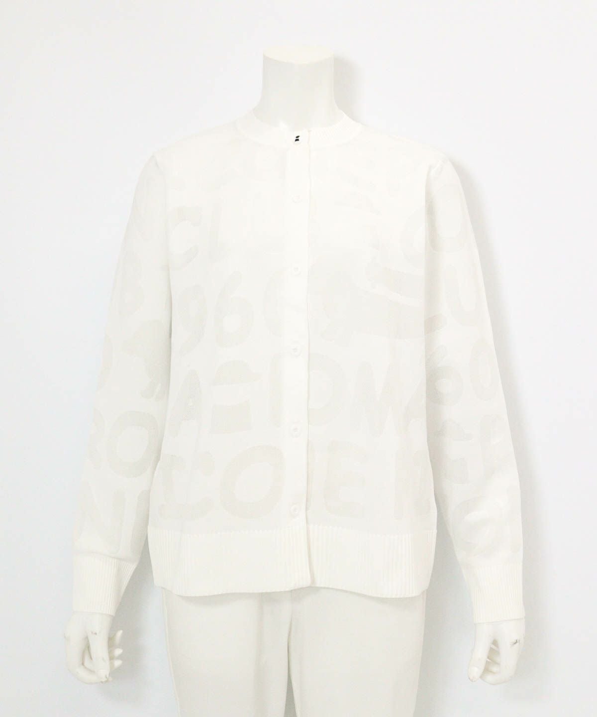 シアー柄カーディガン（ホワイト）