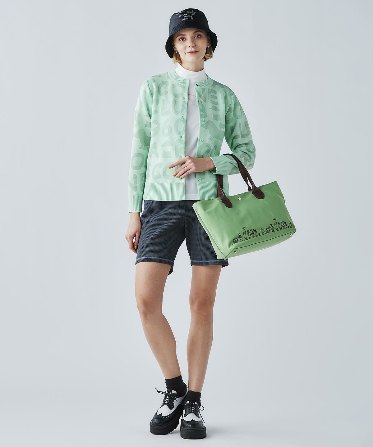 シアー柄カーディガン|ピッコーネクラブ - ゴルフウェアや婦人服通販