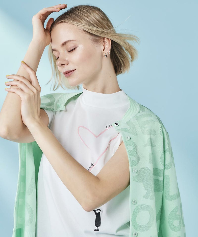 モデル着用画像（ライトグリーン）