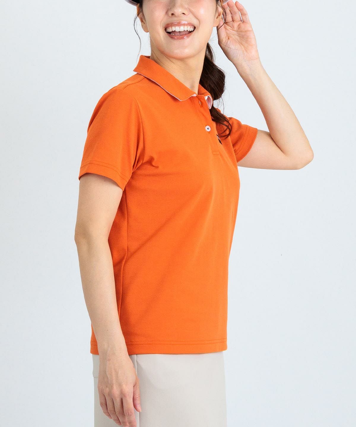 襟裏プリントUV速乾半袖ポロシャツ|ピッコーネクラブ - ゴルフウェアや