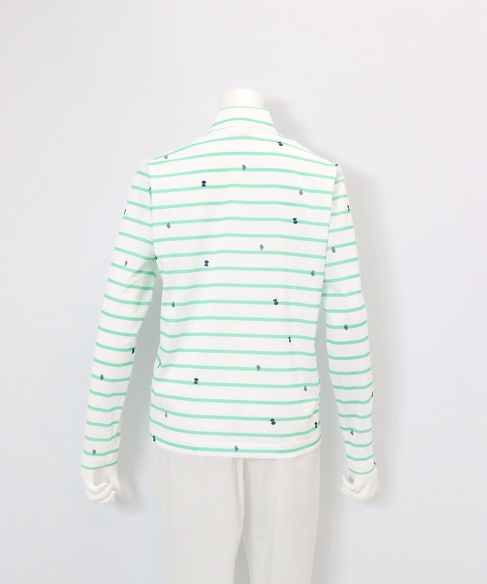  UV速乾ボーダーカノコプルオーバー後（グリーン）