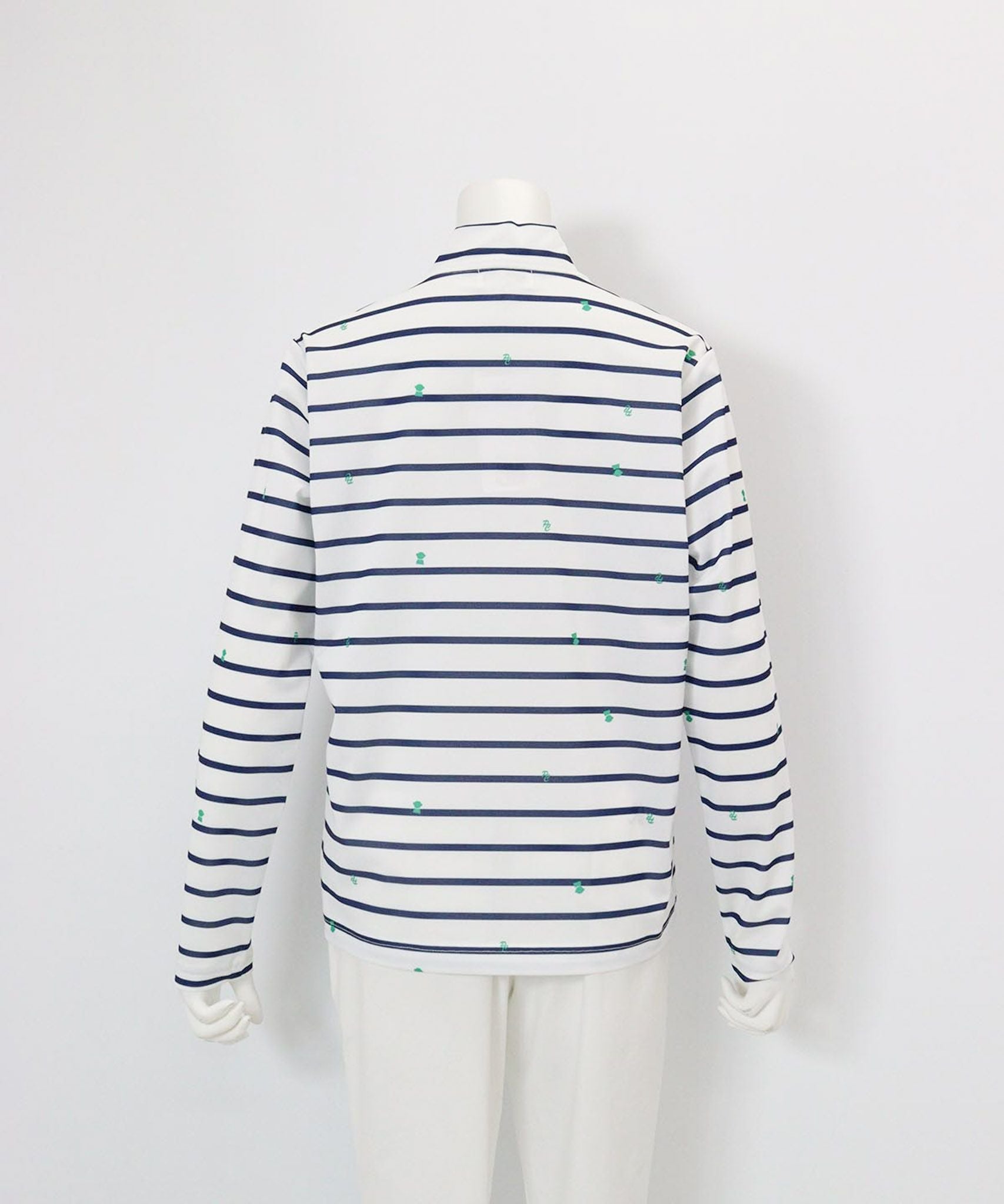  UV速乾ボーダーカノコプルオーバー後（ネイビー）