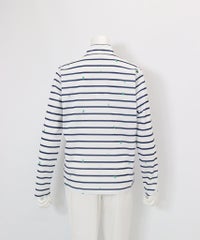  UV速乾ボーダーカノコプルオーバー後（ネイビー）