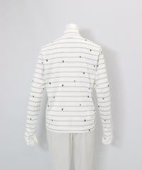  UV速乾ボーダーカノコプルオーバー後（ライトグレー）